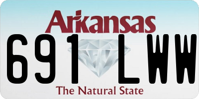 AR license plate 691LWW
