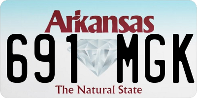 AR license plate 691MGK