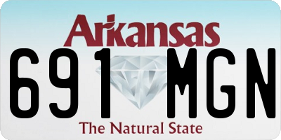 AR license plate 691MGN