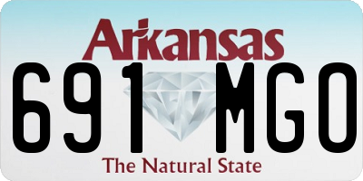 AR license plate 691MGO