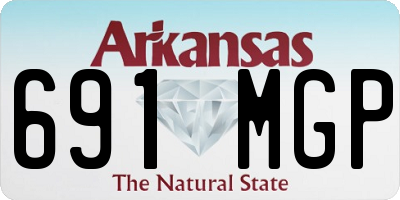 AR license plate 691MGP