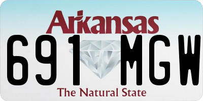 AR license plate 691MGW