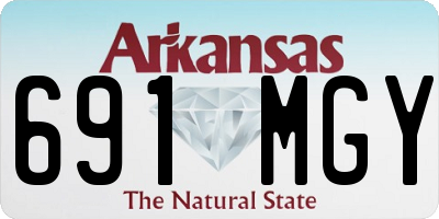 AR license plate 691MGY