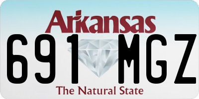 AR license plate 691MGZ