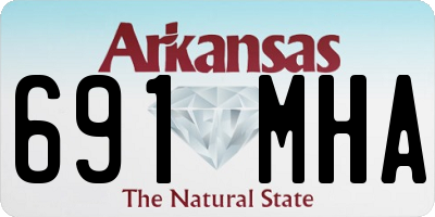 AR license plate 691MHA