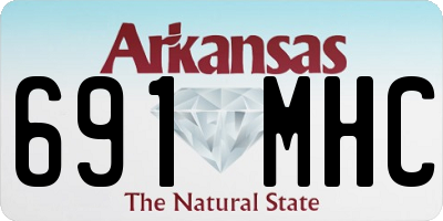 AR license plate 691MHC