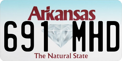 AR license plate 691MHD