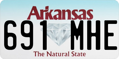 AR license plate 691MHE
