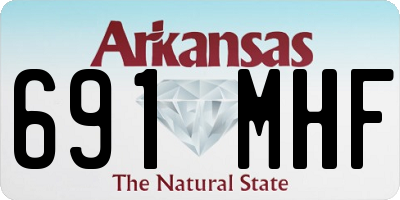 AR license plate 691MHF