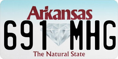 AR license plate 691MHG