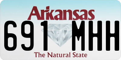AR license plate 691MHH