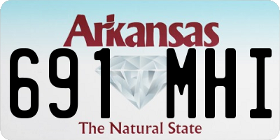 AR license plate 691MHI