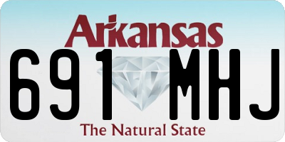 AR license plate 691MHJ