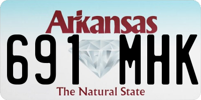 AR license plate 691MHK