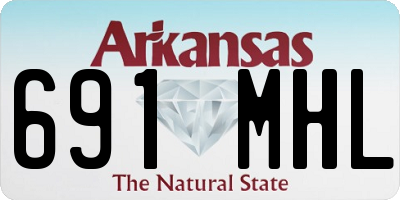 AR license plate 691MHL
