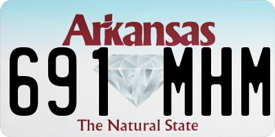 AR license plate 691MHM