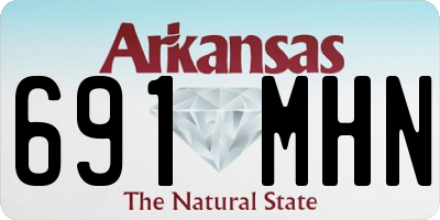 AR license plate 691MHN
