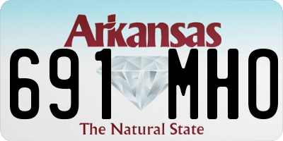 AR license plate 691MHO