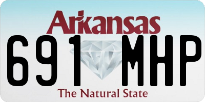 AR license plate 691MHP