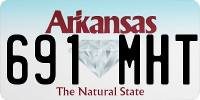 AR license plate 691MHT