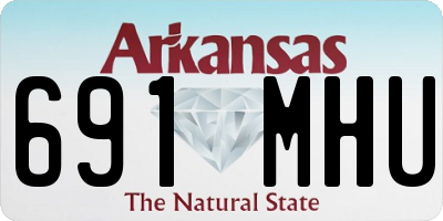 AR license plate 691MHU