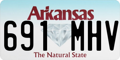 AR license plate 691MHV