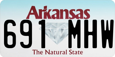 AR license plate 691MHW