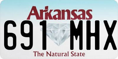 AR license plate 691MHX