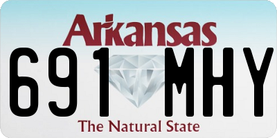 AR license plate 691MHY