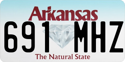 AR license plate 691MHZ