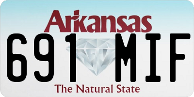 AR license plate 691MIF