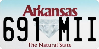 AR license plate 691MII