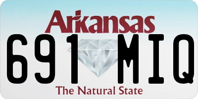 AR license plate 691MIQ