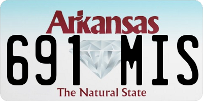 AR license plate 691MIS