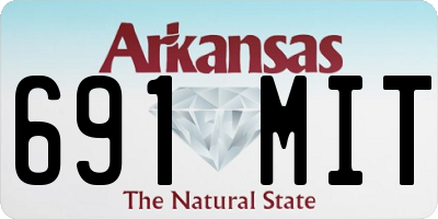 AR license plate 691MIT