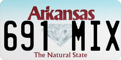 AR license plate 691MIX