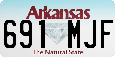 AR license plate 691MJF