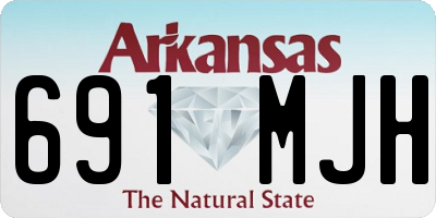 AR license plate 691MJH