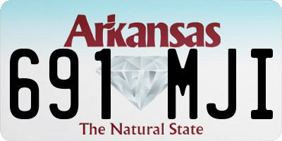 AR license plate 691MJI