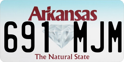 AR license plate 691MJM