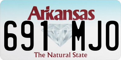 AR license plate 691MJO