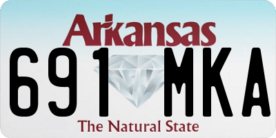 AR license plate 691MKA