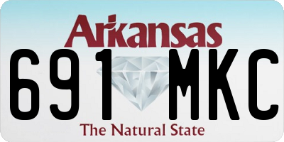AR license plate 691MKC