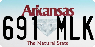AR license plate 691MLK
