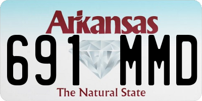 AR license plate 691MMD