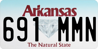 AR license plate 691MMN
