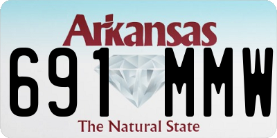 AR license plate 691MMW