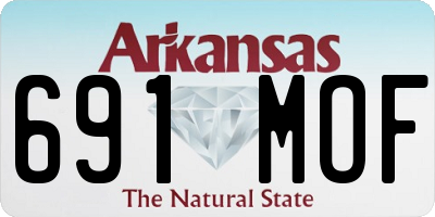 AR license plate 691MOF