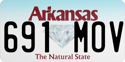AR license plate 691MOV