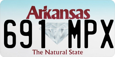 AR license plate 691MPX